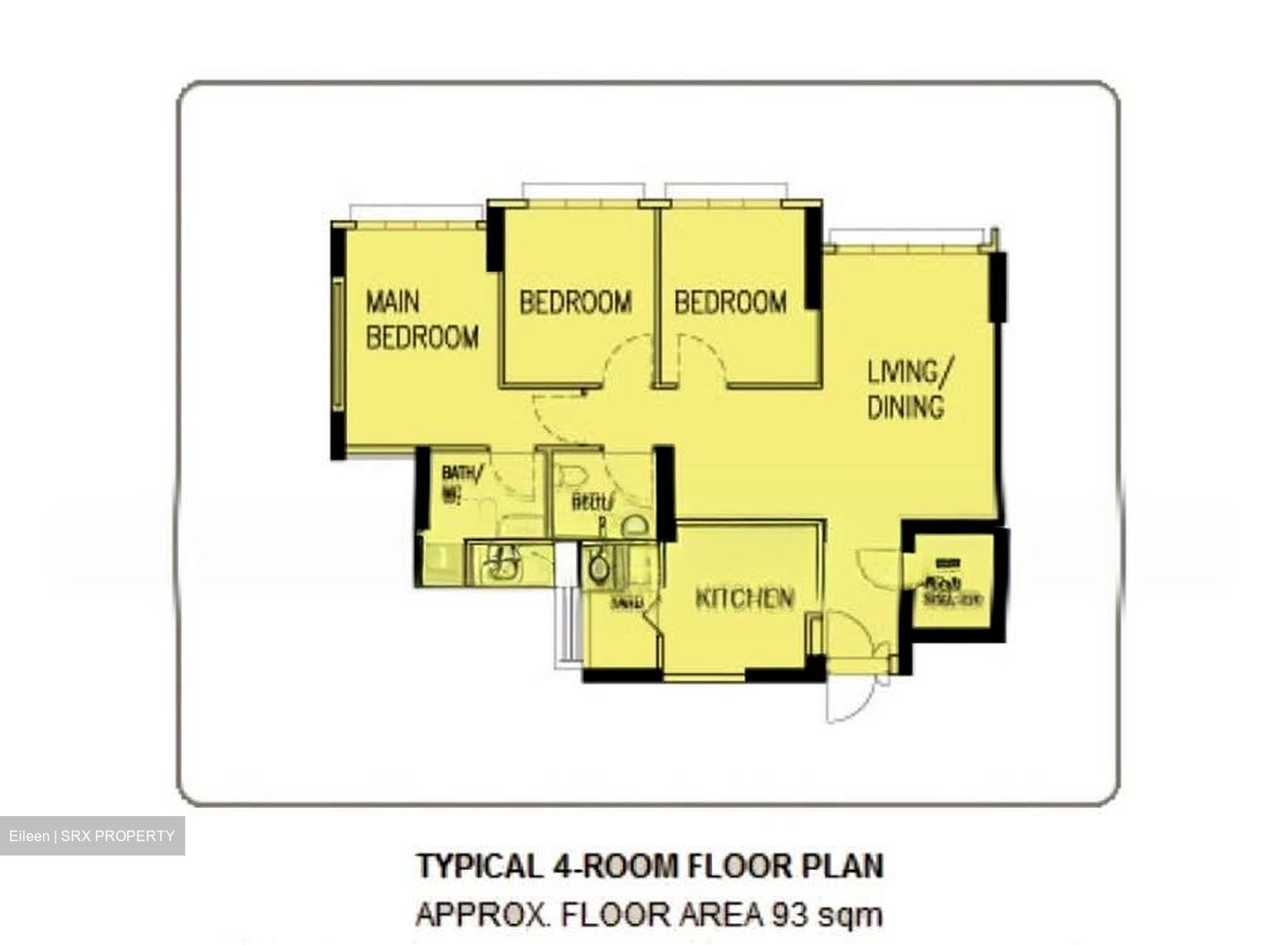Blk 473B Hougang Parkedge (Hougang), HDB 4 Rooms #546280061